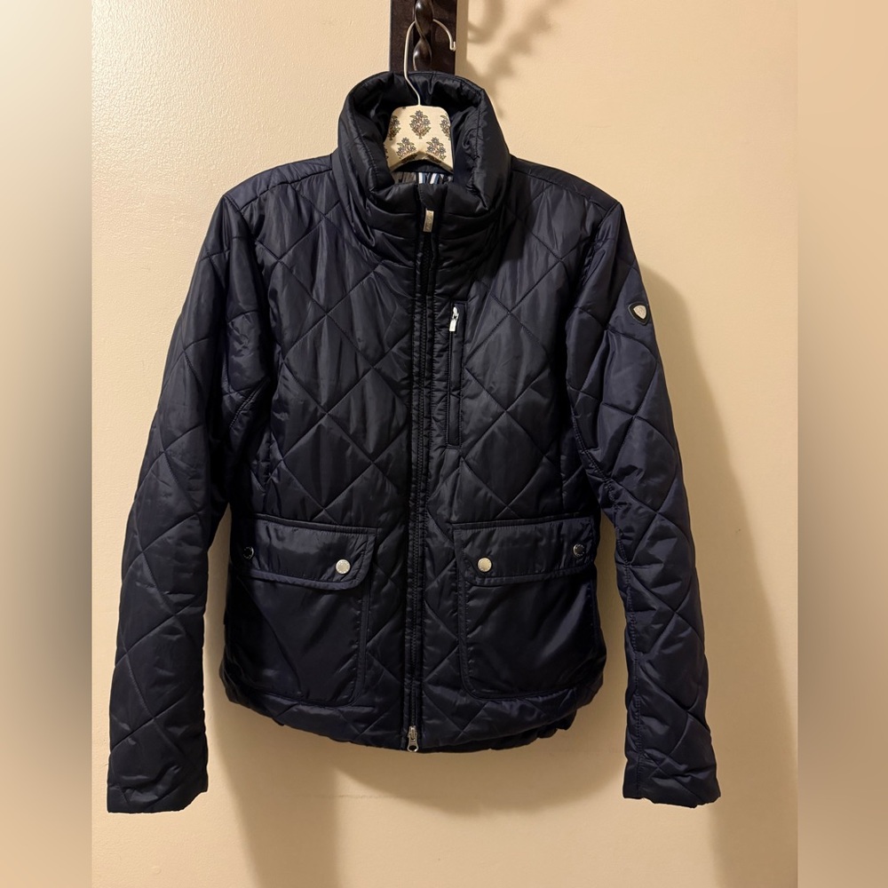 Ariat Women’s Portico Quilted Navy Blue Jacket,Size-Mediumguc/Preloved
